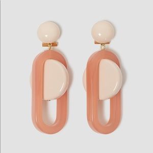 Rachel Comey Lohr Earrings in Mauve Pink